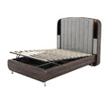 **Technische titel in het Nederlands:** **Moderne Boxspringbed met Opbergruimte en Stijlvol Lederen Hoofdeinde**